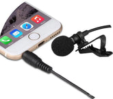 Yaka Mikrofonu HD Ses Aux Girişli Cep Telefonu Uyumlu 3.5mm Jak